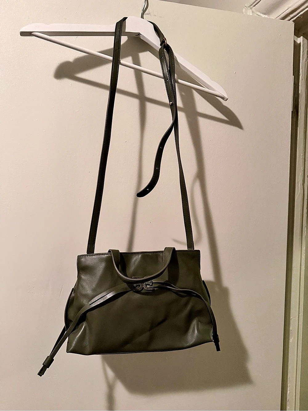 Sam Edelman Olive Green Crossbody Tote Bag